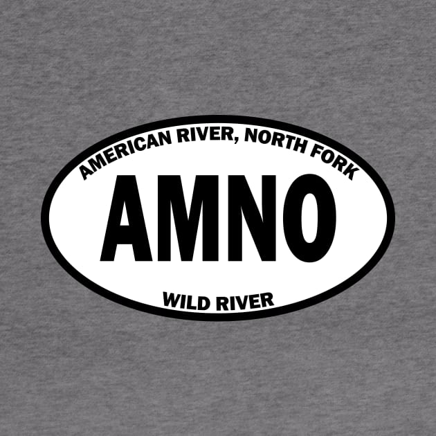 American River, North Fork, Wild River oval by nylebuss